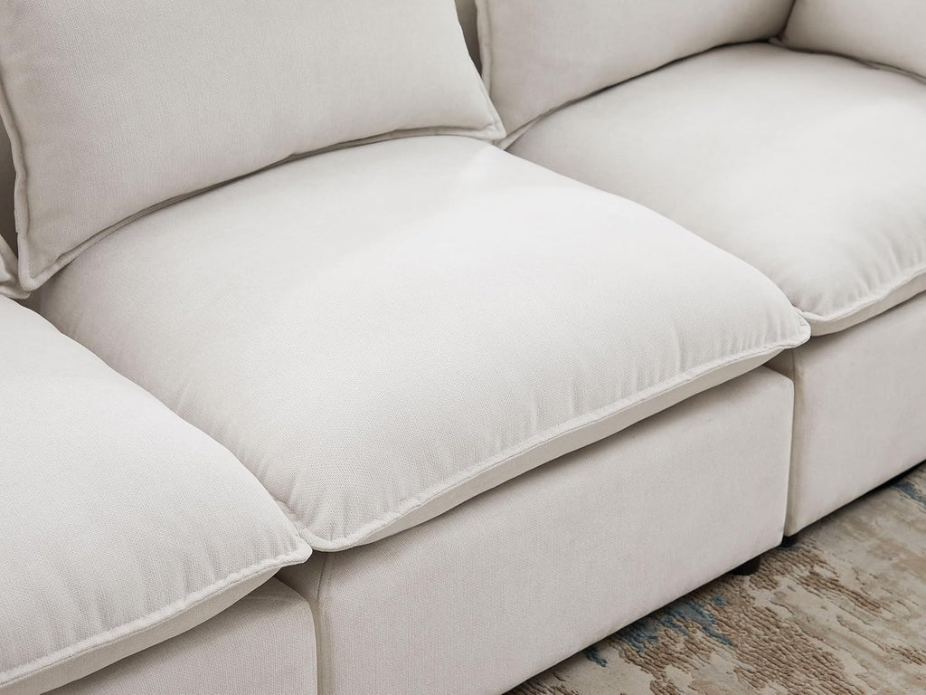 VANOMi Modular Sectional Sofa, 5 Seater Sofa with Reversible Chaise for Living Room, L Shape Sofa